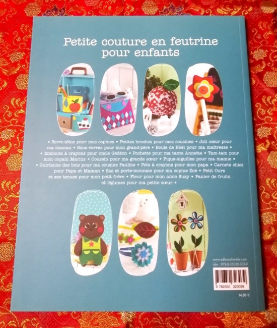 Livre Petite couture en feutrine pour enfants de Nadia Michot