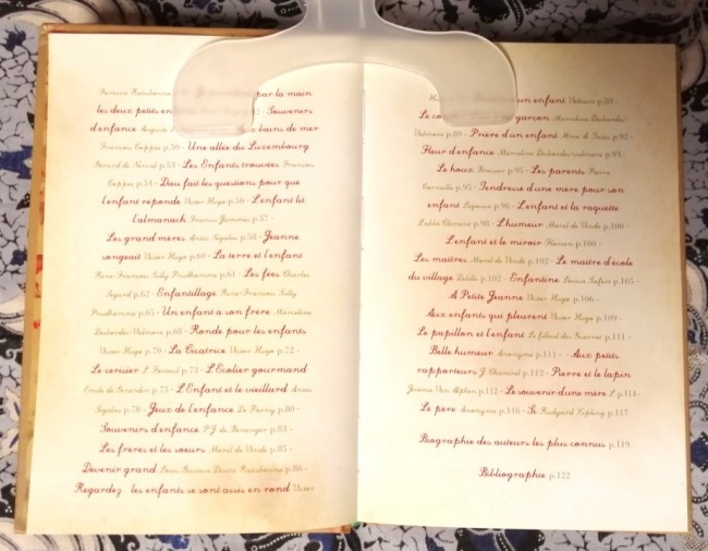 Livre Petit recueil de poèmes sur l'enfance de divers auteurs