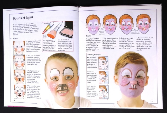 Livres Maquillages d'enfants et Visages de fêtes
