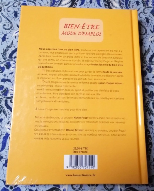 Livre Bien-être mode d'emploi du Dr Henry Puget et Régine Teyssot