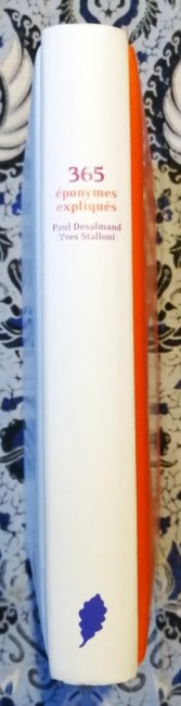 Livre 365 Eponymes expliqués de Paul Desalmand