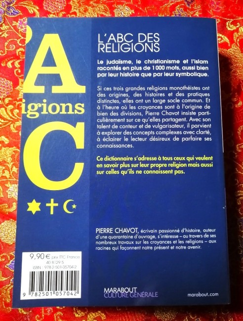 Livre L'ABC des religions de Pierre Chavot