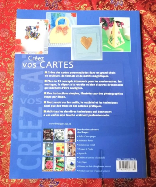 Créez+vos+cartes+inspiration+artistique+9782890007789+livre_1 Livre Créez vos cartes de Stéphanie Weightman