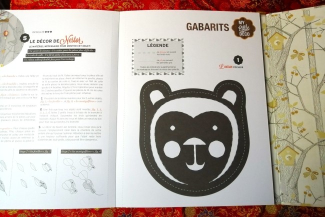 Livre My little déco Kit d'objets en papier de Le BDAG