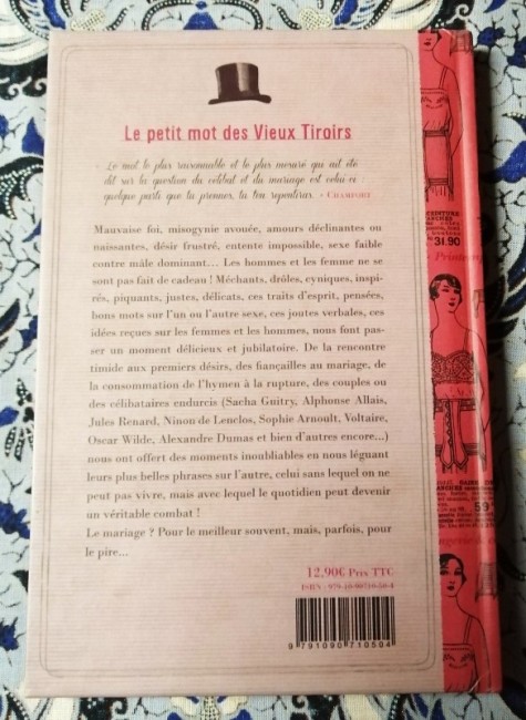 Pour+le+meilleur+et+pour+le+pire+ou+Bons+mots+et+anecdotes+plaisantes+sur+les+joies+du+couple+et+du+mariage+9791090710504+livre_1 Livre Pour le meilleur et pour le pire, Bons mots, anecdotes plaisantes sur le mariage