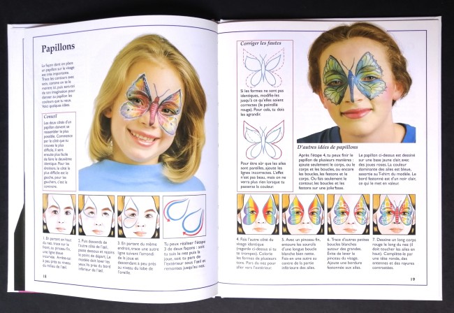 Livres Maquillages d'enfants et Visages de fêtes