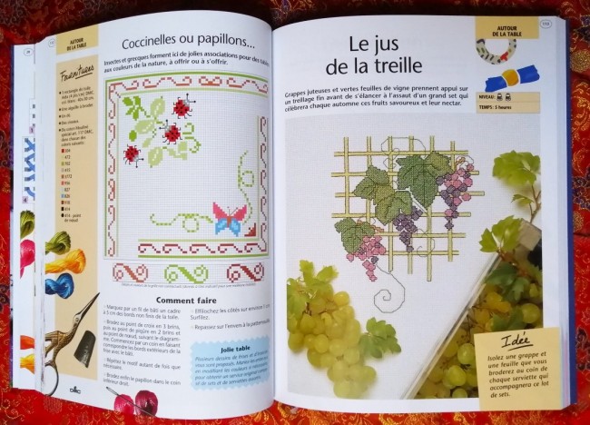 Livre Point de croix des éditions Atlas Pratique