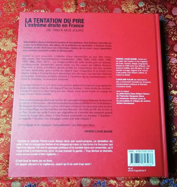 Livre La tentation du pire L'extrême droite en France de 1800 à nos jours de Pierre-Louis Basse