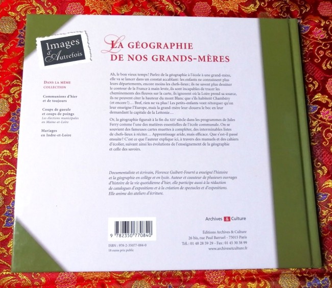Livre La géographie de nos grands-mères de Florence Guibert-Fourré