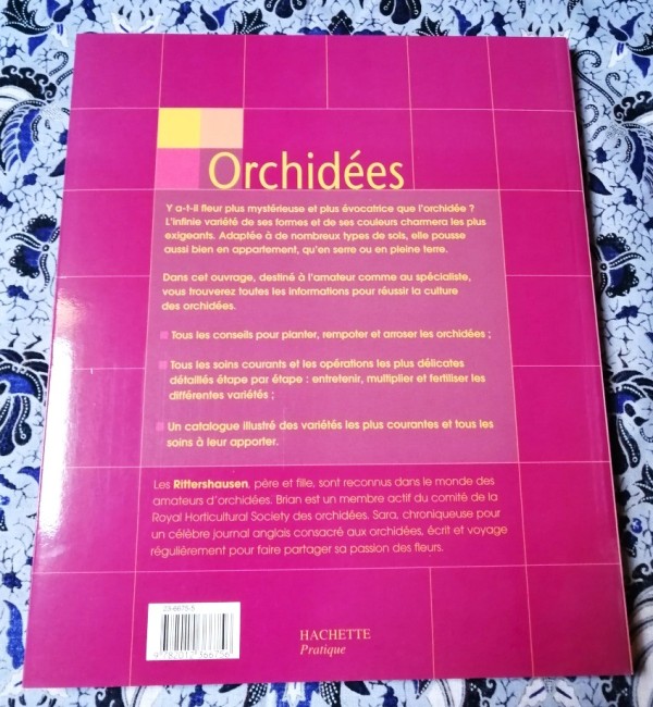 livre Orchidées plantation entretien de Brian et Sara Rittershausen