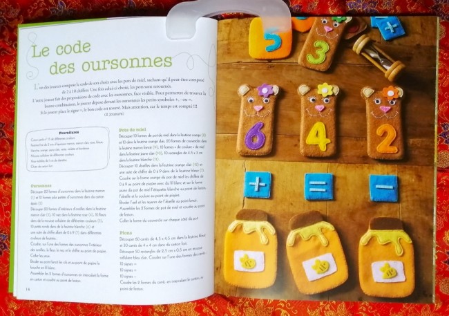 Livre Fabriquez vos jeux en feutrine de Nadia Michot