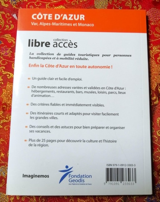 Côte+d+Azur+Le+guide+touristique+pour+personnes+à+mobilité+réduite+9791091233033+livre_1 Livre Libre accès Paris guide touristique pour personnes à mobilité réduite
