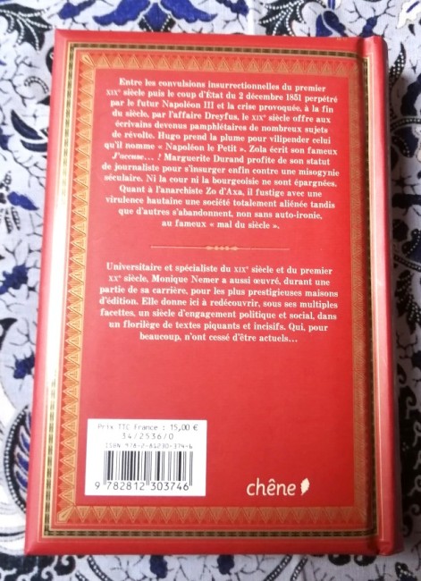 Pointes+pamphlets+et+diatribes+esprit+XIX+ième+siècle+9782812303746+livre_1 Livre Esprit du XIX ième - Pointes, pamphlets et diatribes de Monique Mener