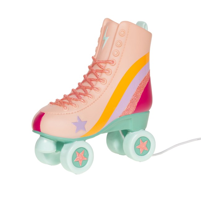 Veilleuse patin à roulettes en résine sur secteur