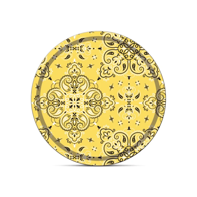 PACKSHOTPLATEAUROND37CM-BANDANAS-JAUNE-CLAIR