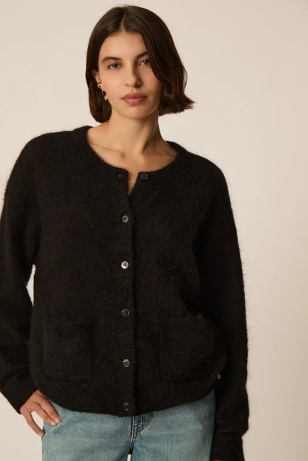 DOBILOU• Gilet noir - Des petits hauts
