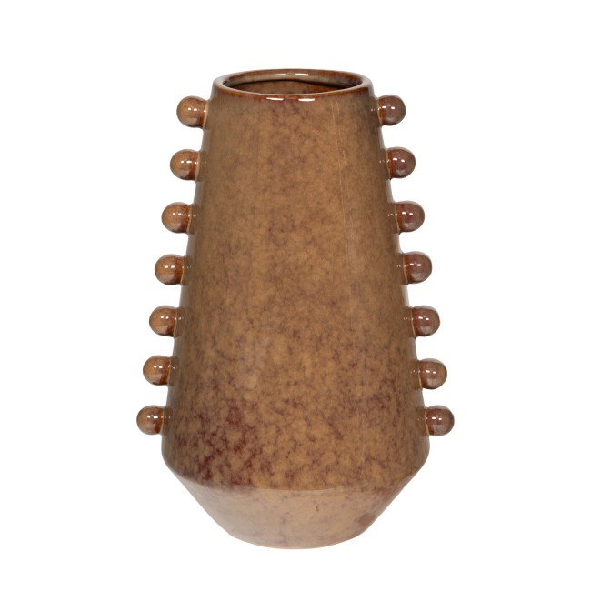 Vase solange en céramique marron h30 cm