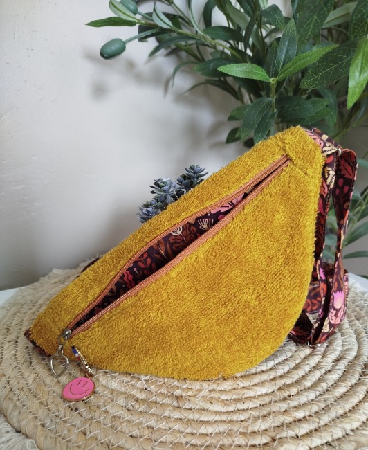 Sac Banane Enfant Jaune Moutarde en Eponge – Fait Main & Made in France
