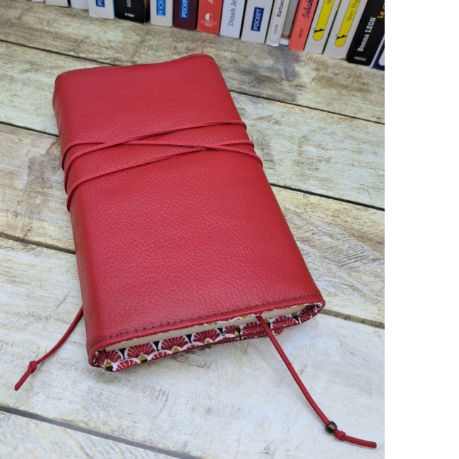 Couverture livre en tissu fait main, couvre livre 6 formats, pochette 3 formats cache couverture - vue 2