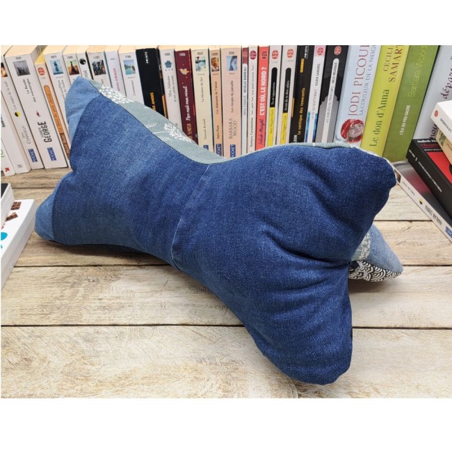 Coussin de lecture fait main, repose livre en tissu coton, support de livre - vue 3