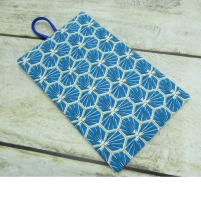 Marque page en tissus +/- 10 x 7 cm