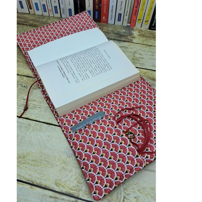 Couverture livre en tissu fait main, couvre livre 6 formats, pochette 3 formats cache couverture - vue 4