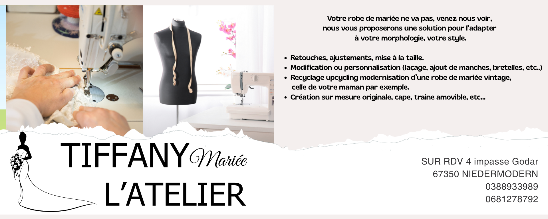 TIFFANY MARIEE L'ATELIER de retouches pour robes de mariée