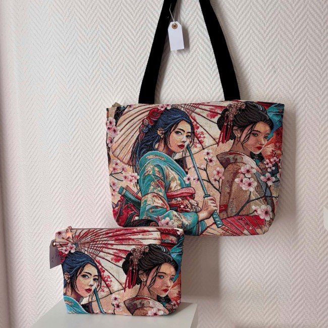 Cabas et trousse japon