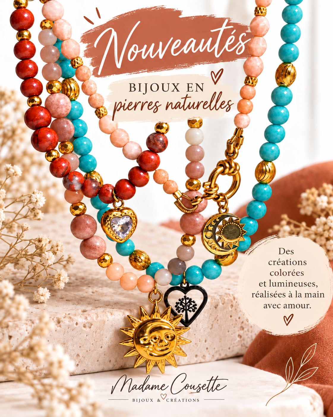 Nouveautés - Boucles d'oreilles à paillettes artisanales | Madame Cousette