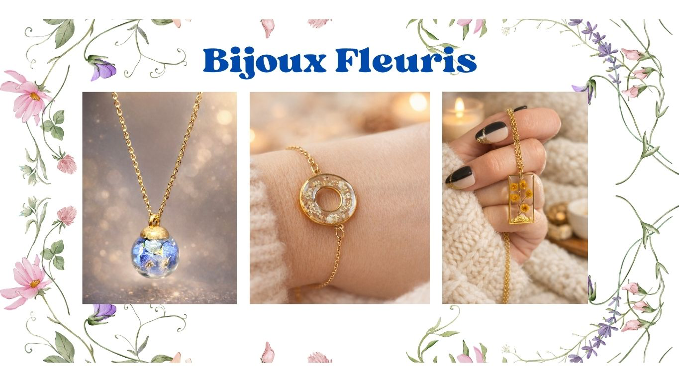  Bijoux fleurs séchées 