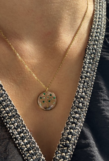 collier arbre de vie terre