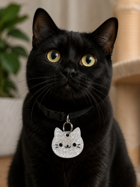 Pendentif personnalisé pour collier de chat Pendentif personnalisé pour chat avec prénom