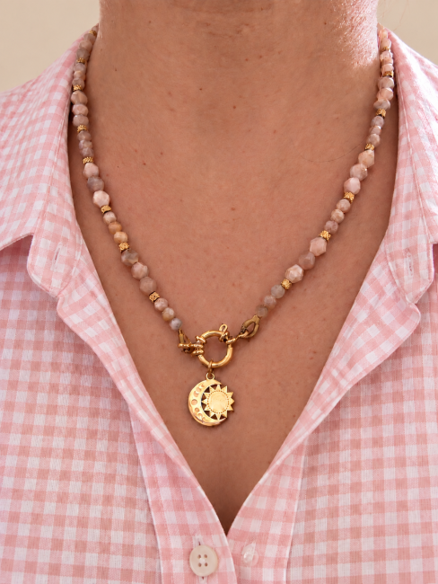 Collier soleil-lune