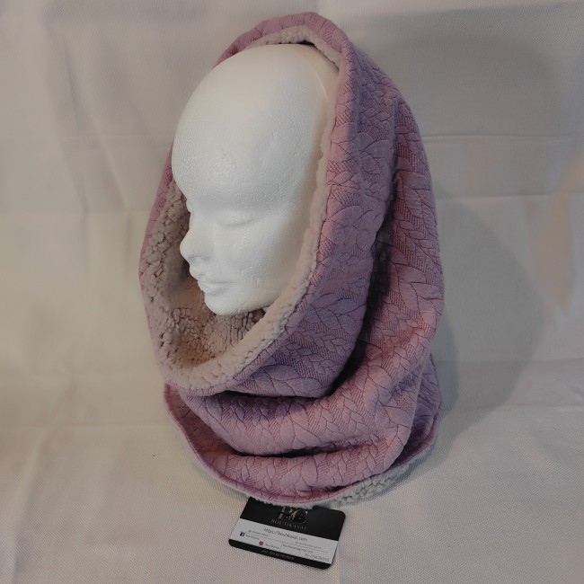 snood maxi lainage et teddy rose 2