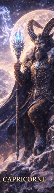 marque-page métal capricorne