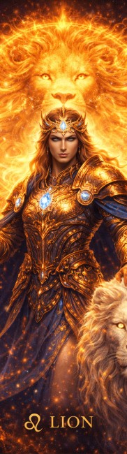 marque-page métal lion