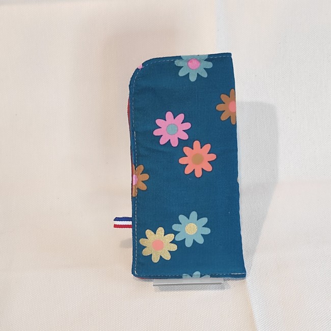 étui lunette velours fleurs 2