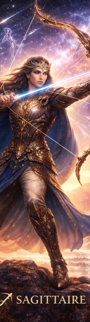 marque-page métal sagittaire