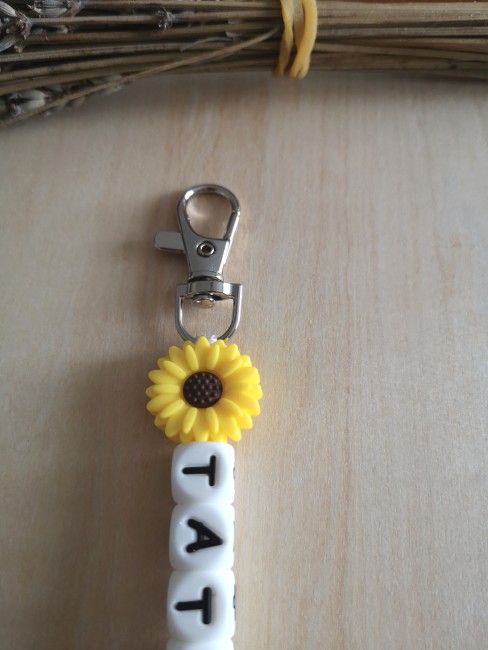 porte clé jaune haut