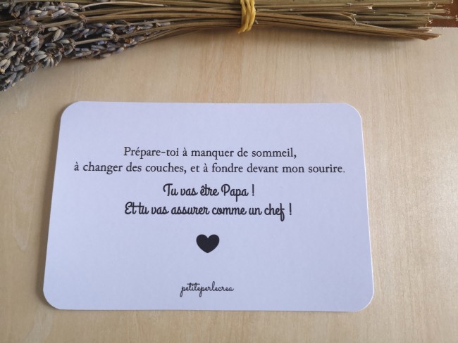 carte tu vas être papa