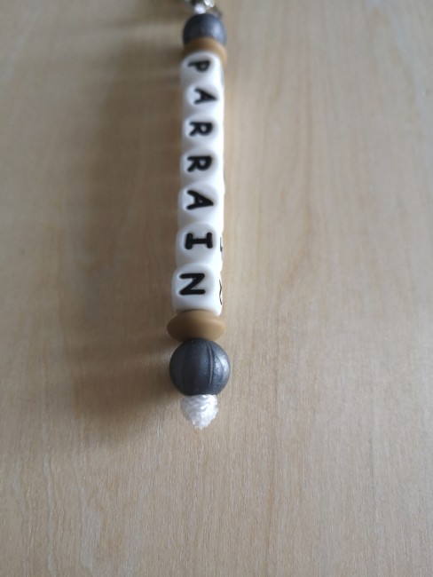 porte clé argenté cappuccino bas