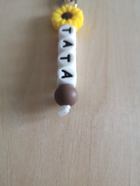 porte clé jaune bas