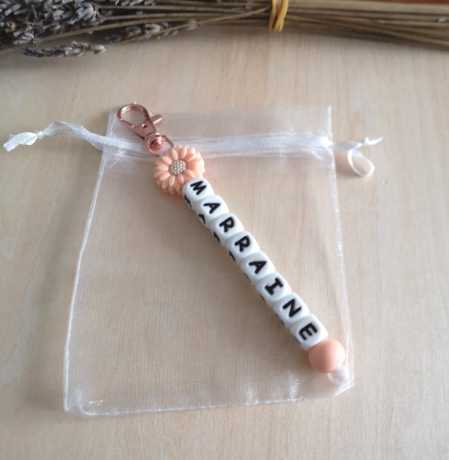 pochon porte clé pêche