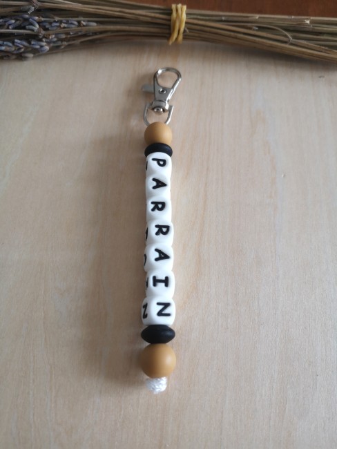 porte clé amande noir