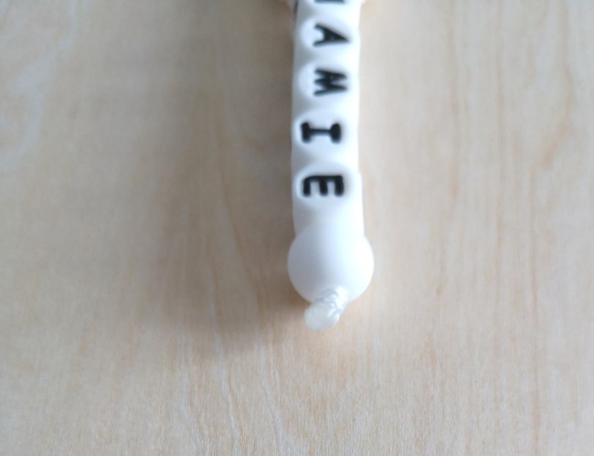 porte clé blanc bas