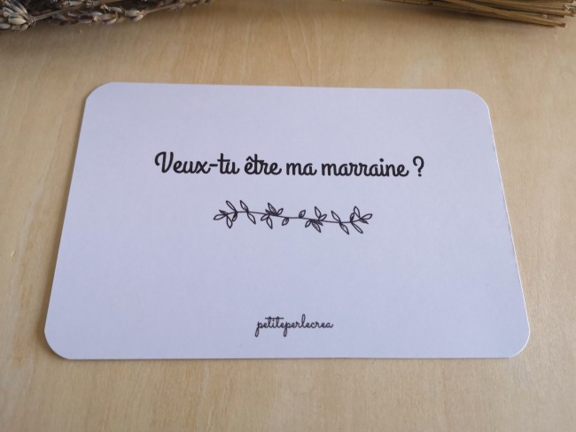 carte veux tu être ma marraine