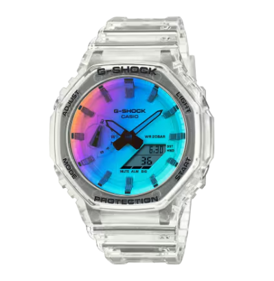 G-SHOCK néon transparente