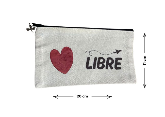 Trousse  coton "Libre"