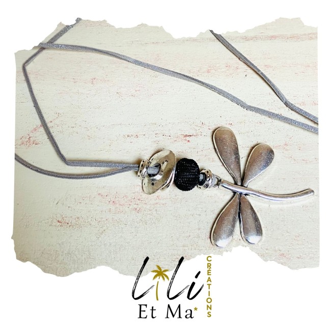 sautoir libellule argent Lili Et Ma Créations (5)