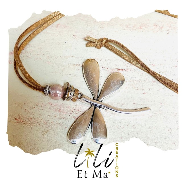 sautoir libellule argent Lili Et Ma Créations (7)